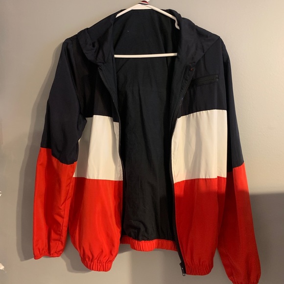 Red white and blue windbreaker - Picture 2 of 2
